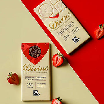 divine white chocolate bars