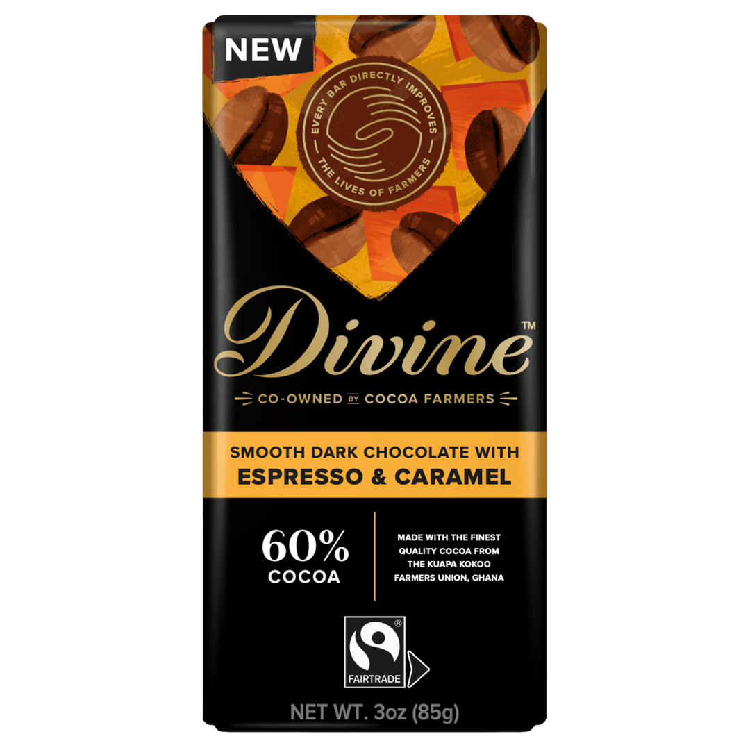 60% Dark Chocolate with Espresso & Caramel Sharing Bar
