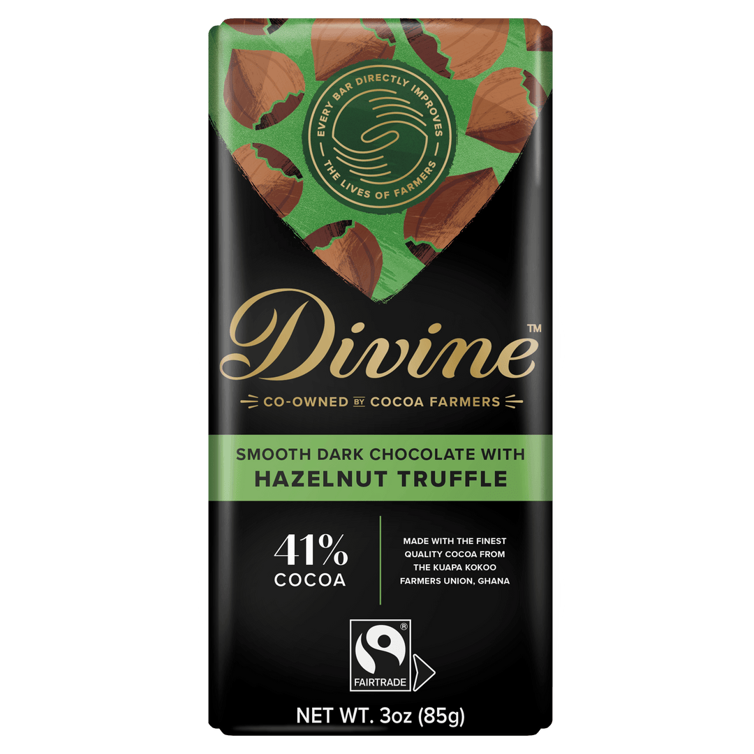 41% Dark Chocolate Hazelnut Truffle Sharing Bar, 3 oz.