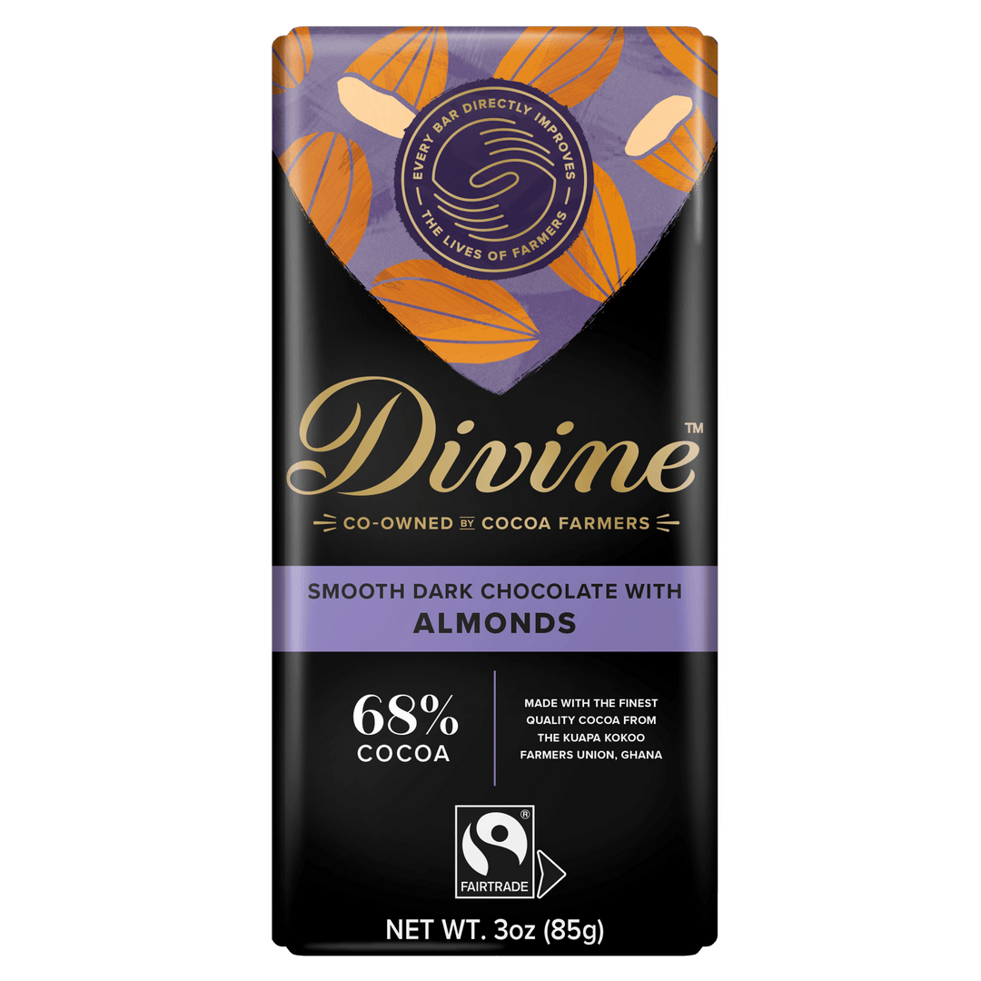 68% Dark Chocolate with Almonds Sharing Bar, 3 oz.